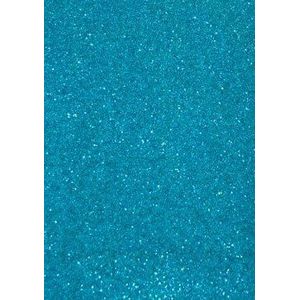 The Ark Craft Glitterpapier, A4, 250 g/m2, zacht, turquoise (5 stuks)