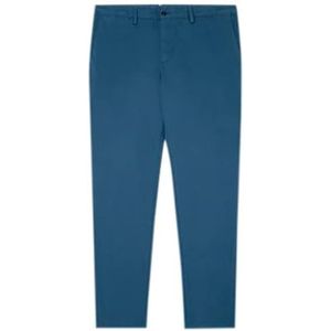 Hackett London Chinobroek met textuur voor heren, Leisteen, 36W / 32L