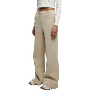 Urban Classics Dames joggingbroek Ladies Organic Ultra Wide Sweat Pants wetsand XL, Wetzand, XL