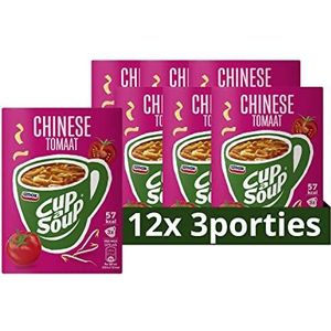 Unox Cup-a-Soup een heerlijk tussendoortje Chinese Tomaat geschikt voor vegetariërs - 36 x 175ml - Voordeelverpakking