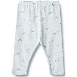 Wheat - Jersey broek Silas- jongens - GOTS-gecertificeerd - duurzaam, 4032 Lichtblauwe walvissen, 80 cm