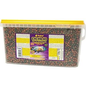 Tropical Cichlid Omnivore Medium Pellet, 1-pack (5 L / 1,8 kg)