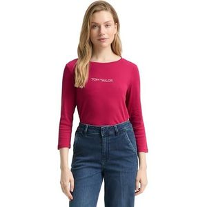 TOM TAILOR T-shirt voor dames, 38999 - donkerroze, XL