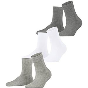 ESPRIT Active Basic 3-Pack Vrouwen Korte Sokken Duurzaam Biologisch Katoen Veelkleurig dun eenkleurig Multipack 3 Paren