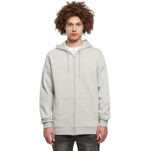 Build your Brand Heavy Zip Hoody BY012 - LIGHT ASPHALT