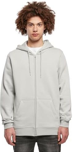 Build your Brand Heavy Zip Hoody BY012 - LIGHT ASPHALT