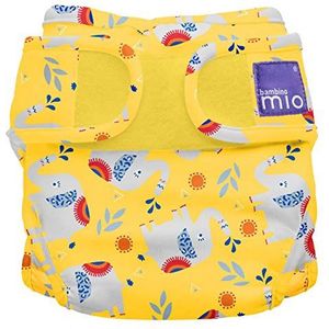 Bambino Mio, mioduo wasbare luier overbroekje, stampende olifanten, maat 1 (<9kg)