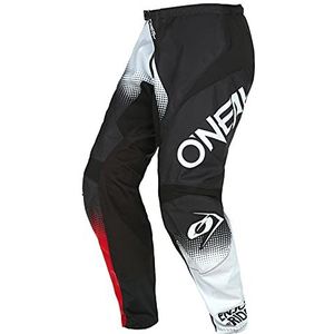 O'NEAL | Enduro MX Motocross Broek | Maximale bewegingsvrijheid, lichtgewicht, ademend en duurzaam ontwerp | Element Racewear V.22 Broek | Volwassen | Zwart Wit Rood | Maat 36/52