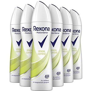 Rexona Deodorant Women Stress Control Anti-transpirant Spray - 6 x 150ml - Voordeelverpakking