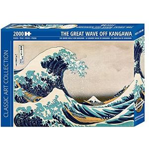 Close Up Great Wave Off Kanagawa Puzzel 2000 stukjes, Katsushika Hokusai (96,6 cm x 68,8 cm)