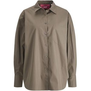 JJXX Jxjamie Ls Relaxed Poplin Shirt Noos Blouse, Morel, XL