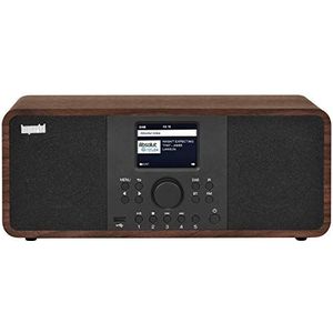 IMPERIAL DABMAN i205 internetradio/DAB+ (stereo geluid, FM, WLAN, LAN, Bluetooth, streamingdiensten (Spotify, Napster UVM.) incl. voeding) bruin