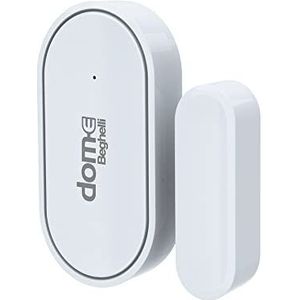 Beghelli - WiFi-deursensor voor huisalarm, draadloos, intelligent, diefstalbeveiliging, bewegingsbesturing voor het openen en sluiten van deuren/ramen, extra accessoires, 433 MHz, CR2032