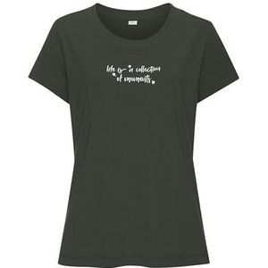 s.Oliver RED LABEL Pyjama Top - Donkergroen - Met Print