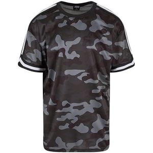 Urban Classics Heren T-Shirt Oversized Mesh AOP Tee Darkcamo L, camouflage (dark camo), L