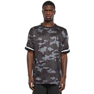 Urban Classics Heren T-Shirt Oversized Mesh AOP Tee Darkcamo L, camouflage (dark camo), L