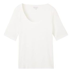 TOM TAILOR T-shirt voor dames, 10315 - Whisper White, XL