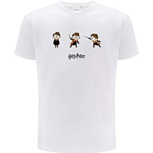 ERT GROUP Origineel en officieel gelicenseerd door Harry Potter wit heren t-shirt, patroon Harry Potter 021, enkelzijdig bedrukt, maat XS