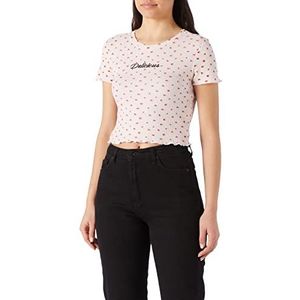 Koton T-shirt met korte mouwen voor dames, Rose Design (22b), L