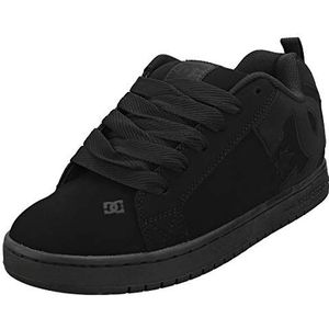 DC Heren Court Graffik Casual Skate Schoen, Zwart/Zwart/Zwart, 45 EU