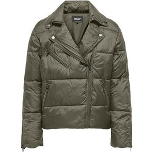 ONLVANILLA - Puffer Biker Jacket - Bodywarmer - Zwart - Polyester