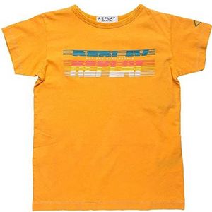 Replay Jongens SB7301 T-shirt, 741 Corn Yellow, 4A