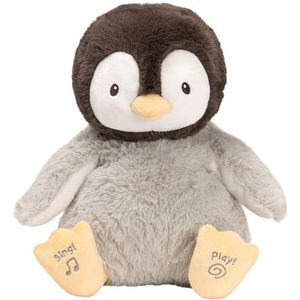 GUND Kissy, de pinguïn - zingt, spreekt en gooit Kussen, taal naar keuze in het Duits of Italiaans instelbaar, vanaf 10 maanden