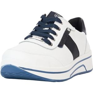 ARA Sapporo Sneakers voor dames, wit, blauw, 40 EU breed, wit, blauw, 40 EU Breed