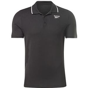 Reebok Mannen identiteit linkerborst logo poloshirt, groen, L, Groen, XL