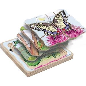 Beleduc 17054 - lagenpuzzel vlinder