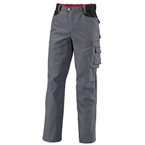BP Workwear 1788-555-53 werkbroek - elastiek in de rug - plooien in de taille - normale pasvorm - maat: 48s - kleur: donkergrijs/zwart
