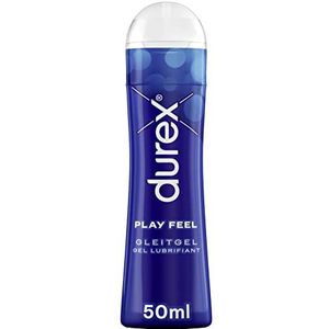 Durex Play Feel glijgel op waterbasis – lichte, zijdeachtige glijgel voor gevoelsgetrouw gevoel – 1 x 50 ml in de praktische doseerfles