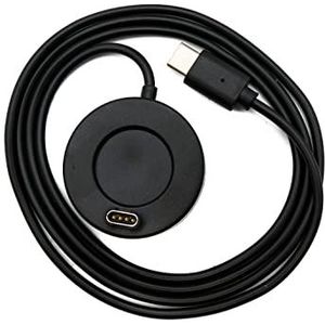 System-S USB 3.1 kabel 100 cm laadstation voor Garmin Fenix 7 smartwatch in zwart