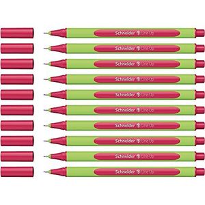 Schneider Fineliner Line-Up, schrijfgerei, 0,4 mm, royal-rood, 10 stuks verpakking