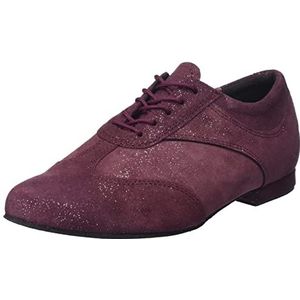 Diamant TANZSCHUHMANUFAKTUR Dames 183-005-567 dansschoen, Bordeaux glitter, 38 EU