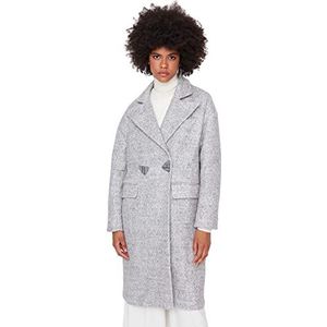 TRENDYOL Classic Coat - Gray - Regular, Grau, 36