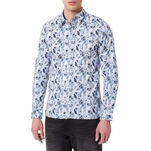 Teddy Smith C- Axel ML Herenoverhemd, wit/bloemen, L