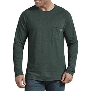 Dickies Big and Tall Temp-iq Performance Cooling T-shirt met lange mouwen voor heren, Jager Heather, 2X