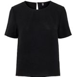 PIECES - Pcanna - T-shirt - Zwart - Katoen - Normale Pasvorm