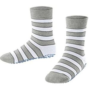 FALKE Uniseks-kind Stopper Sokken Simple Stripes K HP Katoen Noppen op de zool 1 Paar, Grijs (Storm Grey 3820) nieuw - milieuvriendelijk, 31-34