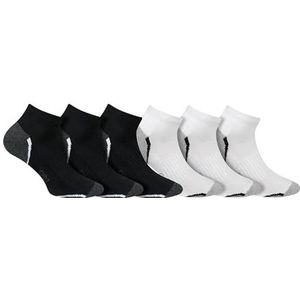 DIM - Sneakersokken - Wit - Katoen - Set van 6 paar