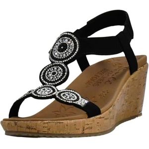 Skechers Beverlee Date Glam, damessandalen met sleehak, Cruz V2 vers schuim, 36.5 EU