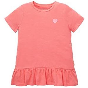 TOM TAILOR Meisjes kinderen T-shirt met volant & hart, 32123 - Pink Dream, 92 cm