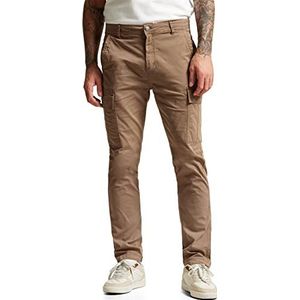 Street One MEN Cargobroek voor heren, Cappuccino beige, 31W x 34L