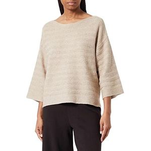 TOM TAILOR Dames Cropped gebreide trui 1032608, 30262 - Messy Beige Melange, M