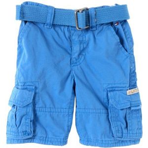 Tommy Hilfiger Baby - jongens babykleding/broek RILEY MINI SHORT CRSP_BJ50618978, blauw (424_strong blue), 98 cm