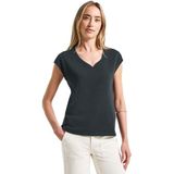 Street One - Dames Shirt - Groen - Sweetheart Halslijn