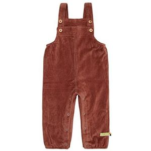 loud + proud Unisex tuinbroek Cord, GOTS gecertificeerde broek, Nougat, 74/80