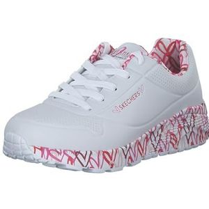 Skechers - Uno Lite - Sneakers - Wit - Leer