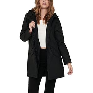 ONLY Onlsally Raincoat OTW Noos regenjas voor dames, zwart (Black/Black Teddy), M